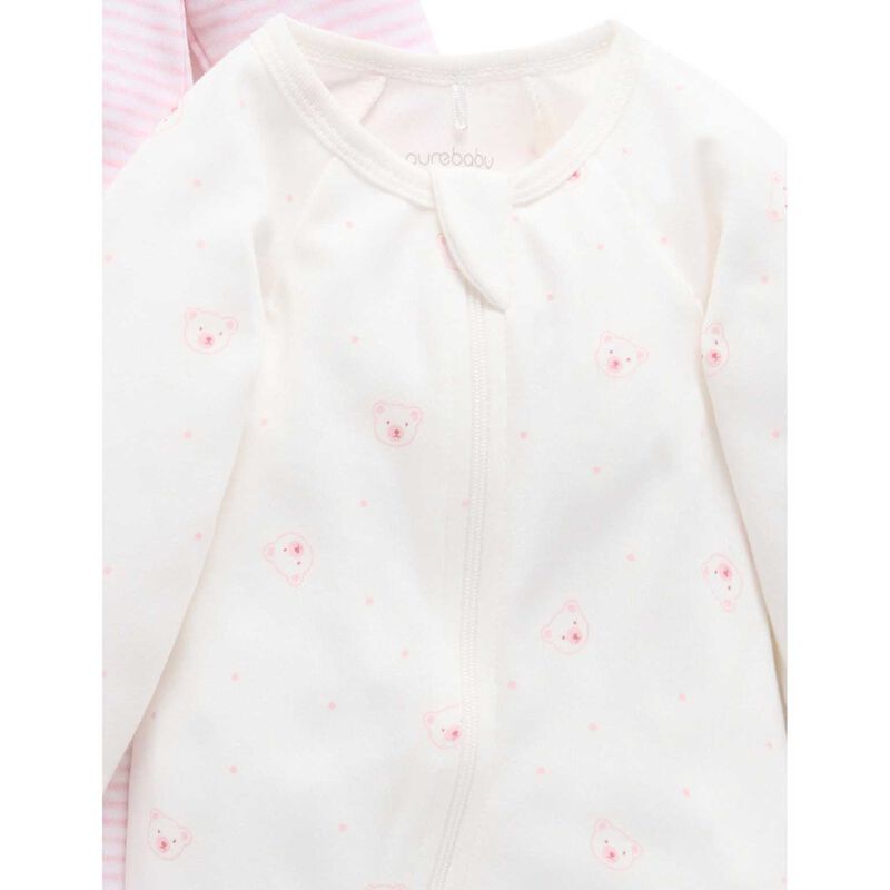 Purebaby 2 Pack Zip Growsuit image number 8